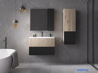 Style Line Тумба под умывальник Стокгольм ВЛДСП 75 2 ящика (подвесная) - фото2
