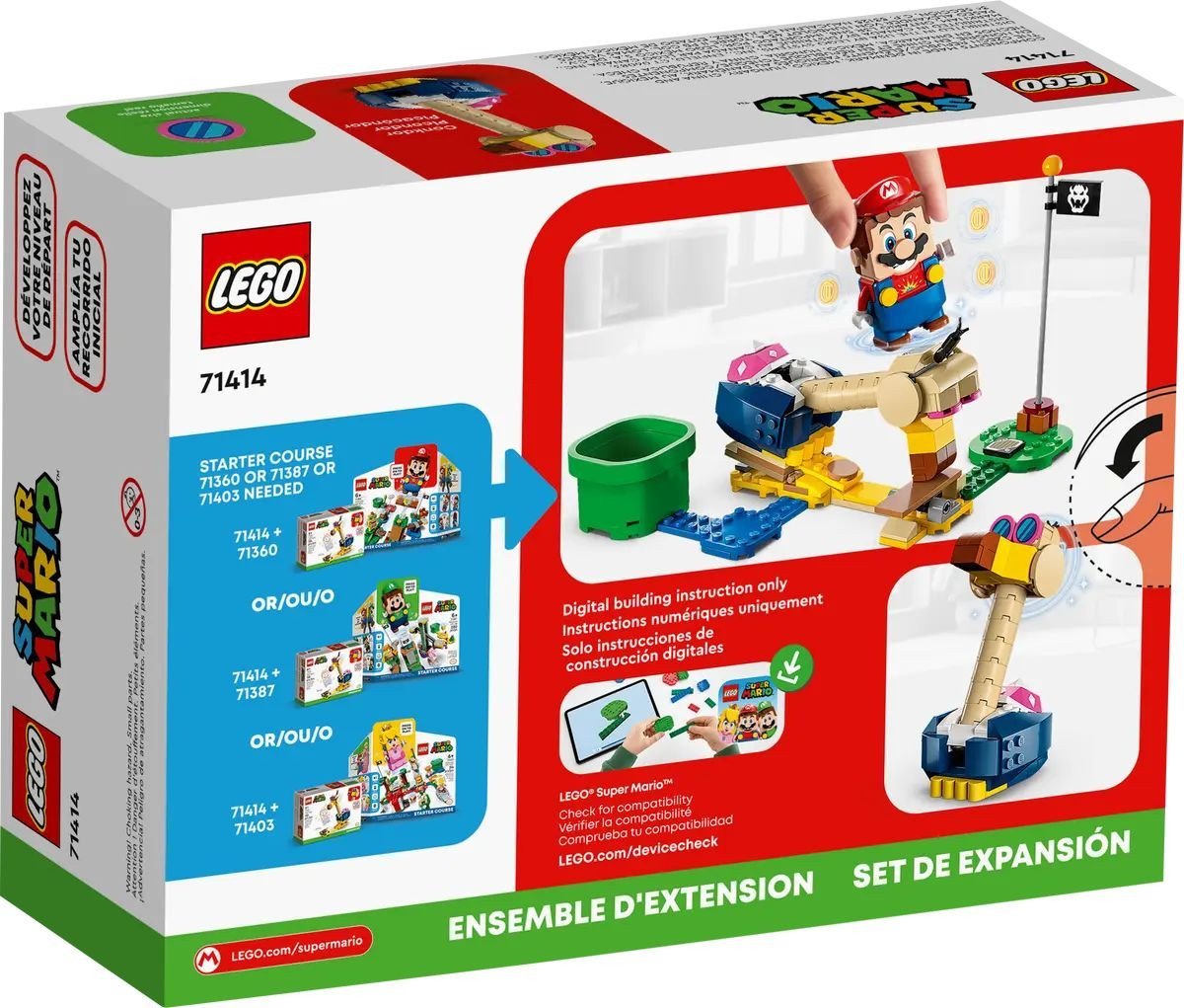 Конструктор LEGO Super Mario 71414 Дополнительный набор: Конкдор Ноггин Боппер Конструктор LEGO Super Mario 71414 Дополнительный набор: Конкдор Ноггин Боппер