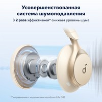 Наушники Anker Soundcore Space One (бежевый) - фото2, картинка2 Наушники Anker Soundcore Space One (бежевый) - фото2