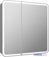 Континент Шкаф с зеркалом Elliott Led 80x80 (с датчиком движения) - фото