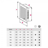 Вентиляционная решетка Awenta Eko T05 16.5x23.5 (белый) - фото2