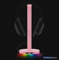 Подставка для наушников Razer Base Station V2 Chroma Quartz Pink - фото2