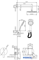 Душевая система Esko Singapore Black 6 in 1 SB - фото2