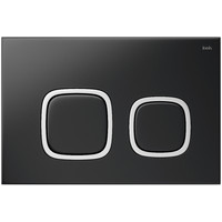 Панель смыва IDDIS Unisteel UNI04BCi77 (матовый черный) - фото