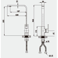 Смеситель Vieir V353523-G - фото2