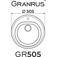Кухонная мойка Granrus GR-505 (антрацит) - фото2