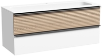 Sancos Тумба под умывальник Delta DL120W (дуб светлый/графит) - фото