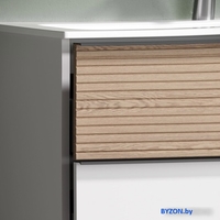 Sancos Тумба под умывальник Delta DL120W (дуб светлый/графит) - фото2