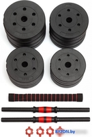 Набор гантелей с грифом для штанги VictoryFit VF-DC300 2x15 кг - фото2