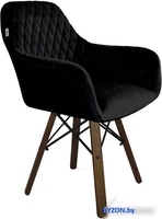 Стул Sheffilton SHT-ST38/S70 (ночное затмение/темный орех/черный) - фото