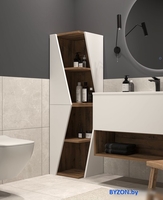 ЗОВ Шкаф Кито 40 CK40LAMWMR (правый, аттик/белый матовый) - фото2