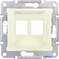 Накладка для компьютерной/телефонной розетки Schneider Electric Sedna SDN4400647 - фото