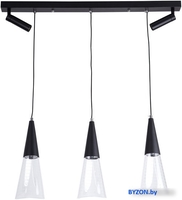 Подвесная люстра LED4U L7105-5 BK - фото