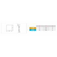 Вентиляционная решетка Awenta RW100-PTCB100P - фото2