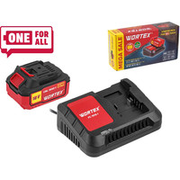 Аккумулятор с зарядным устройством Wortex 1329412 (18В/4.0 Ah + 18В) - фото