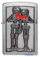 Зажигалка Zippo Couple Love Brushed Chrome 48688 - фото2