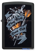 Зажигалка Zippo Darts Black Matte 48679 - фото2