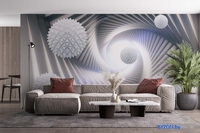 Фотообои ФабрикаФресок 3D Шары в туннеле 075265 (500x265) - фото2