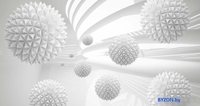Фотообои ФабрикаФресок 3D Шары светлые 085265 (500x265) - фото