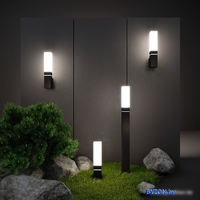 Уличный настенный светильник Elektrostandard 1534 Techno LED (черный) - фото2