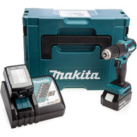 Ударная дрель-шуруповерт Makita DHP483RTJ (с 2-мя АКБ, кейс) - фото