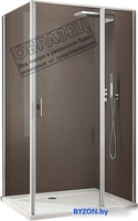 Душевой уголок Allen Brau Priority 100x100 304222 (серебро браш) - фото