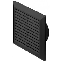 Вентиляционная решетка Awenta Classic T61GR 17х17/d100 (графитовый) - фото