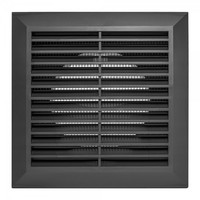 Вентиляционная решетка Awenta Classic T83GR 17х17/d125 (графитовый) - фото2