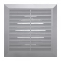 Вентиляционная решетка Awenta Classic T83SS 17х17/d125 (серебристый) - фото2