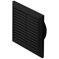 Вентиляционная решетка Awenta Classic T27CZ 20х20/d150 (черный) - фото