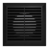 Вентиляционная решетка Awenta Classic T27CZ 20х20/d150 (черный) - фото2