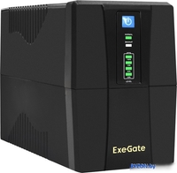 Источник бесперебойного питания ExeGate Power Back BNB-1000.LED.AVR.2SH EX292785RUS - фото