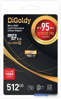 Карта памяти DiGoldy Extreme Pro microSDXC 512GB DG512GCSDXC10UHS-1-ELU3 (без адаптера) - фото
