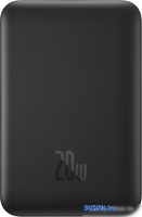 Внешний аккумулятор Baseus Magnetic Mini Air Wireless Fast Charge Power Bank 20W 10000mAh (черный) - фото