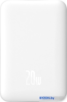 Внешний аккумулятор Baseus Magnetic Mini Air Wireless Fast Charge Power Bank 20W 10000mAh (белый) - фото