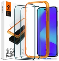 Защитное стекло Spigen Align Master Full Cover для iPhone 14 Pro Max AGL05204 (2 шт) - фото