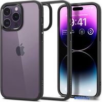 Чехол для телефона Spigen Ultra Hybrid для iPhone 14 Pro ACS04961 (прозрачный/черный) - фото