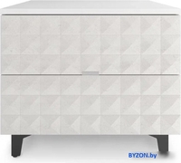 Консольный стол Shtabe Simple 7003 эко (травертин/белый/черный) - фото2