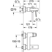 Смеситель Grohe Eurocube 23140000 - фото2