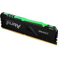 Оперативная память Kingston FURY Beast RGB 16ГБ DDR4 3600 МГц KF436C18BB2A/16 - фото