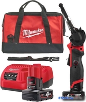 Ленточная шлифмашина Milwaukee M12 Fuel FBFL13-402B (с 2-мя АКБ, сумка) - фото