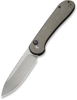 Складной нож Civivi Button Lock Elementum 14C28N Steel Handle G10 C2103C (серый) - фото