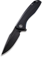 Складной нож Civivi Baklash 9Cr18MoV Steel Black Stonewashed Handle G10 C801H (черный) - фото