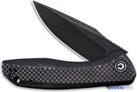 Складной нож Civivi Baklash 9Cr18MoV Steel Black Stonewashed Handle G10 C801I (черный) - фото2
