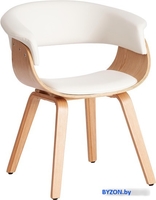 Стул TetChair Vimta дерево/металл/экокожа (белый) - фото