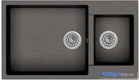 Кухонная мойка Longran Enigma ENG860.500 15 (оникс) - фото