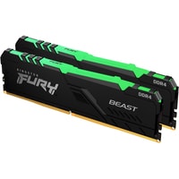 Оперативная память Kingston FURY Beast RGB 2x8ГБ DDR4 3600МГц KF436C17BB2AK2/16 - фото