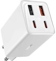 Сетевое зарядное Baseus GaN6 Pro Fast Charger 2C+2U 65W P10162701213-00 (белый) - фото