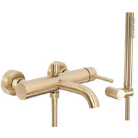 Смеситель Rea Lungo Matt Gold B8010 (белый) - фото