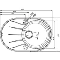 Кухонная мойка IDDIS Kitchen G K12G771i87 - фото2